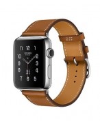 Apple Watch Hermes 38 mm silver-Simple Tour Barenia leather Fauve colors